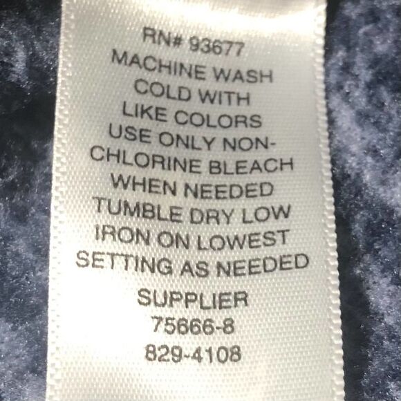 St. Johns XL Bay Blue Pullover 1/4 zip Fleech Pockets Thumb Holes - Picture 6 of 8